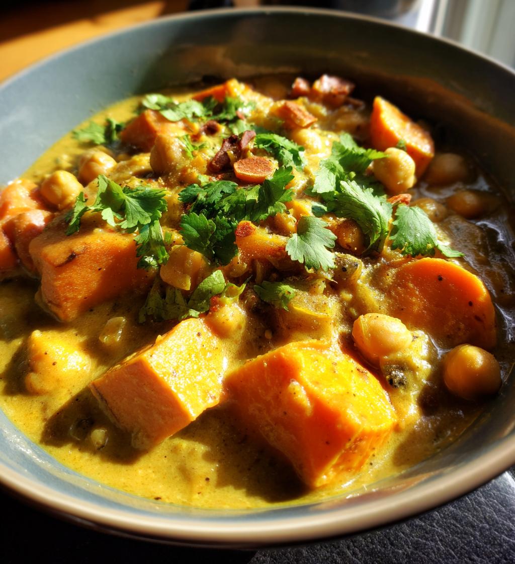 Chickpea and Sweet Potato Curry - detail 1