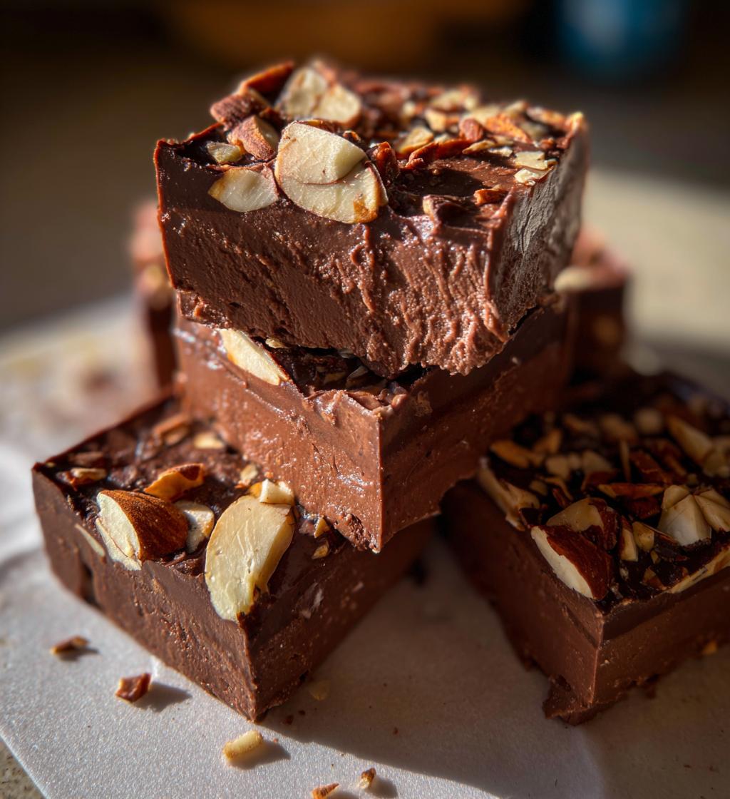 Chocolate Almond Halva Slices