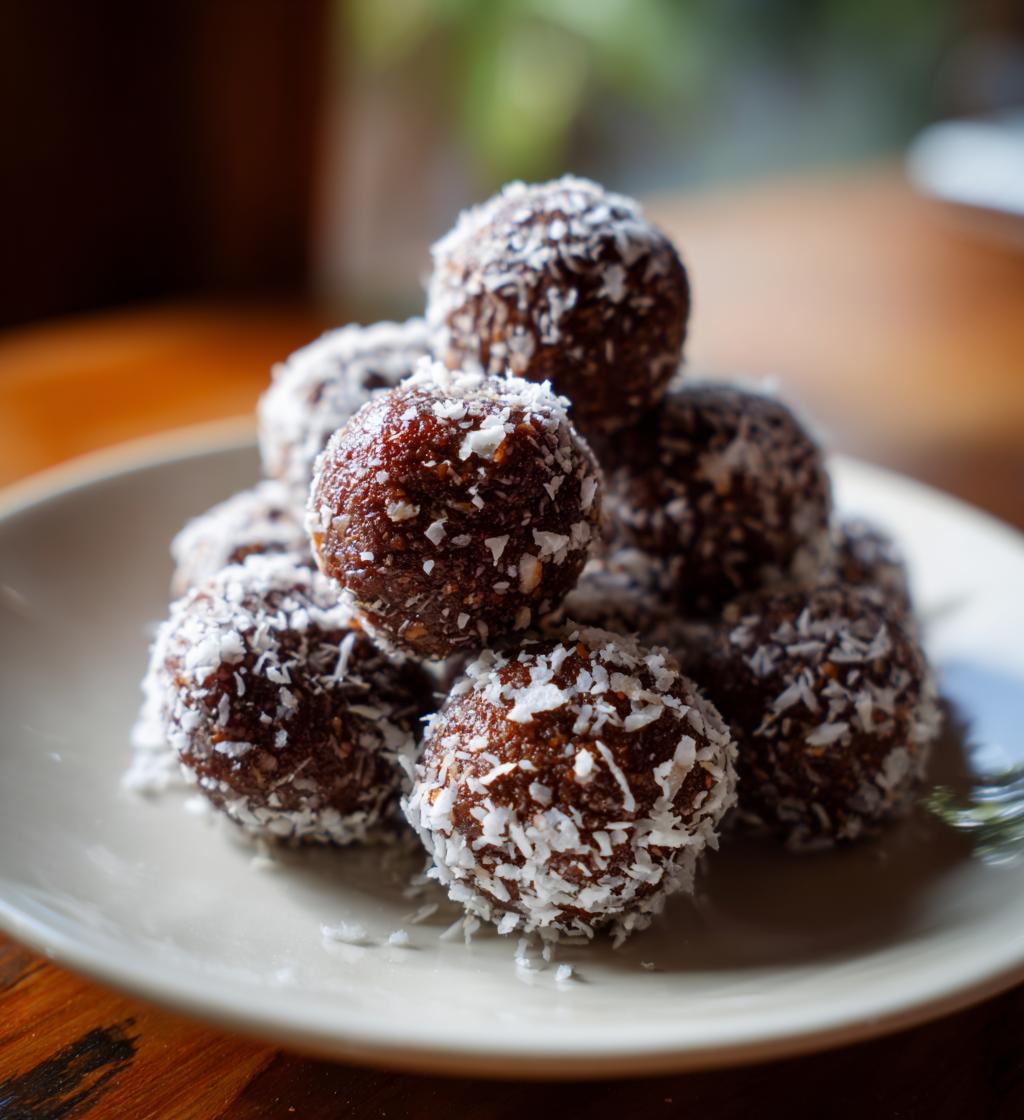 Chocolate Coconut Laddoo - detail 1