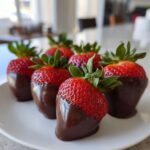 Chocolate Covered Cheesecake Strawberries