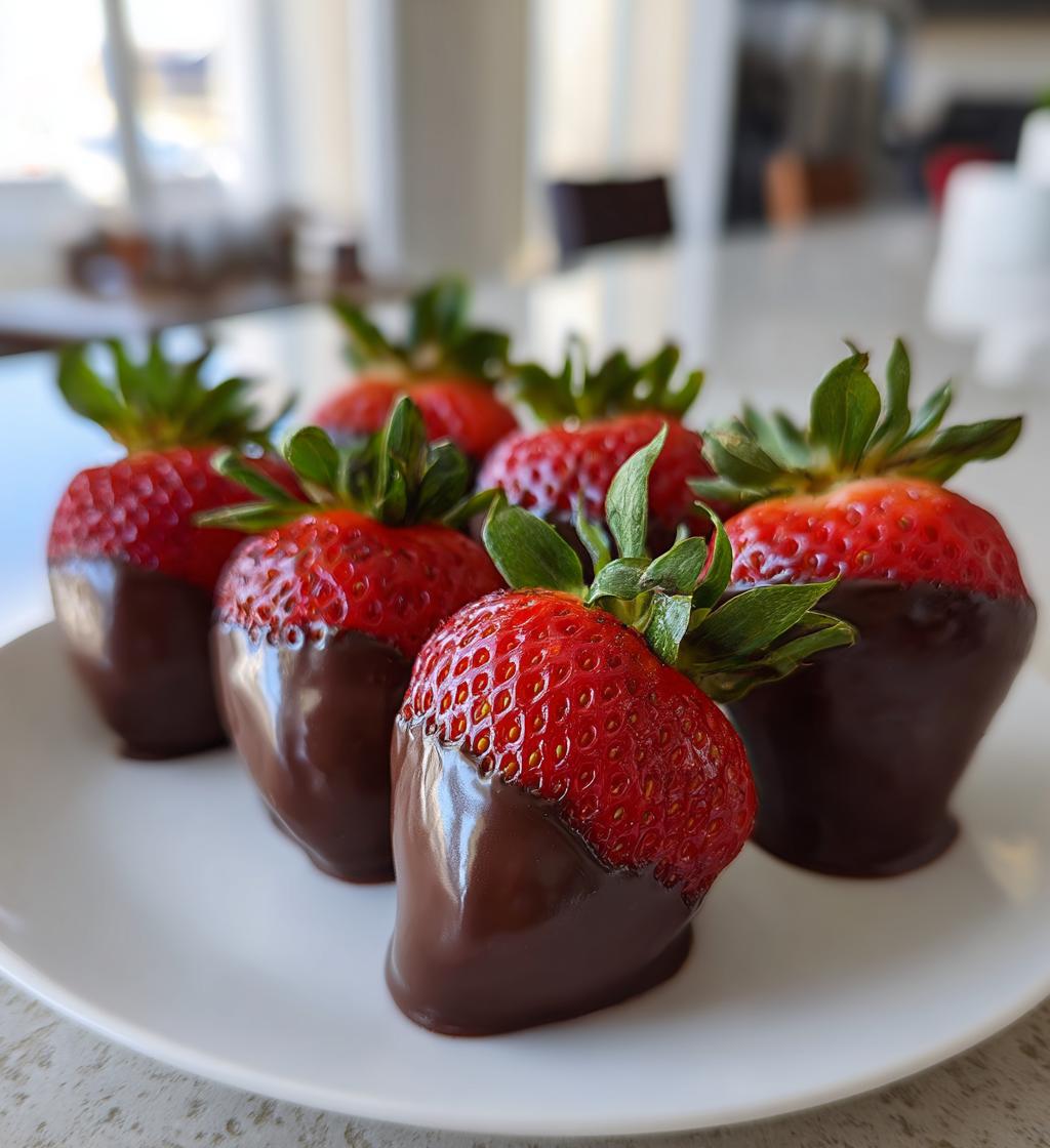 Chocolate Covered Cheesecake Strawberries