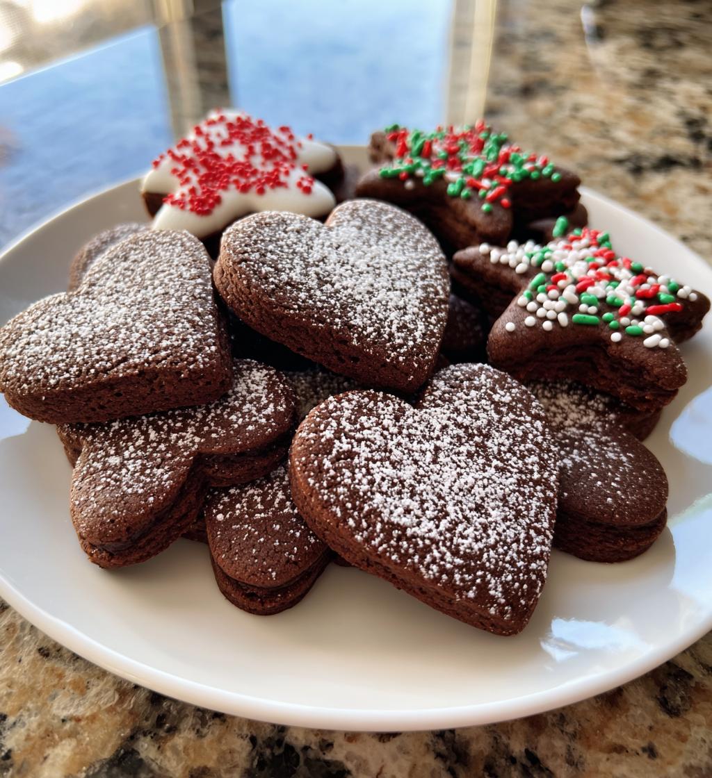 Chocolate Cut Out Sugar Cookies