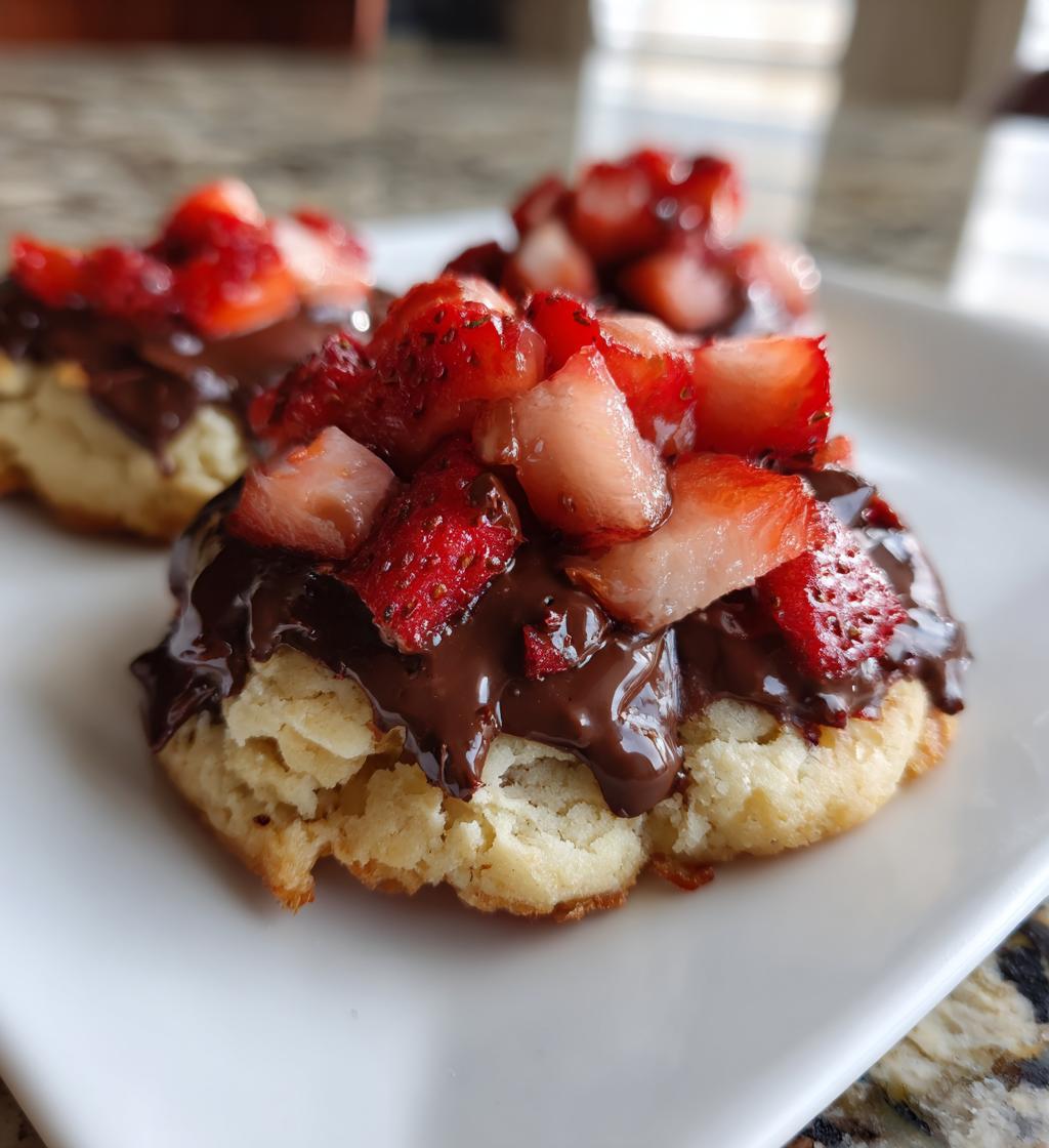 Chocolate Dipped Strawberry Cookies - detail 1
