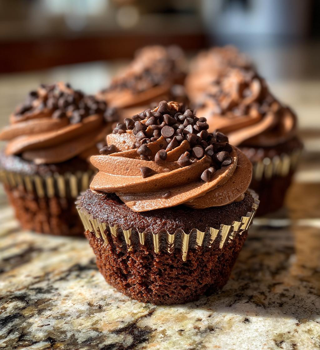 Chocolate Heart Cupcakes