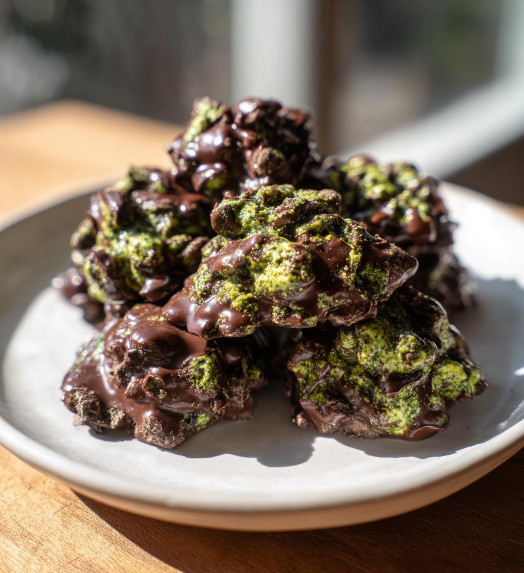 Chocolate Matcha Latte Clusters - detail 1