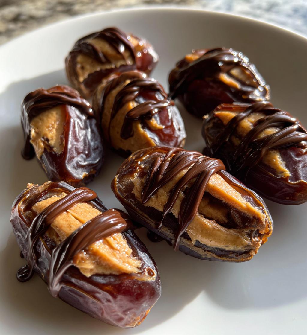 Chocolate Tahini Stuffed Dates - detail 1