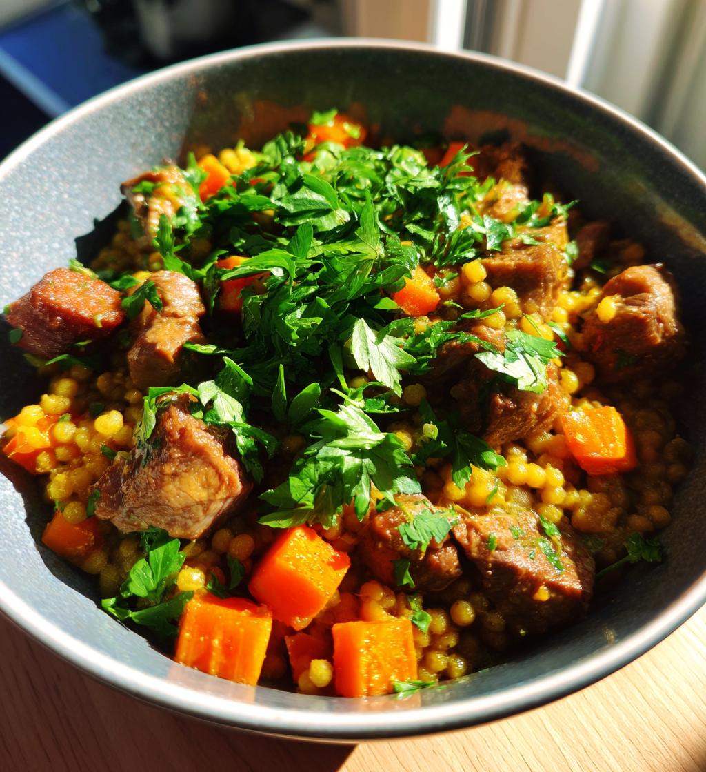 Chorba Frik (Algerian Soup) - detail 1