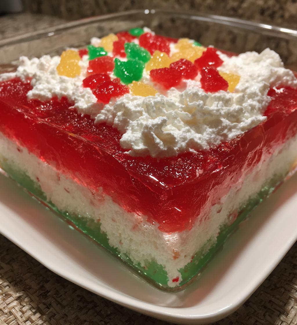 Christmas Jello Dessert