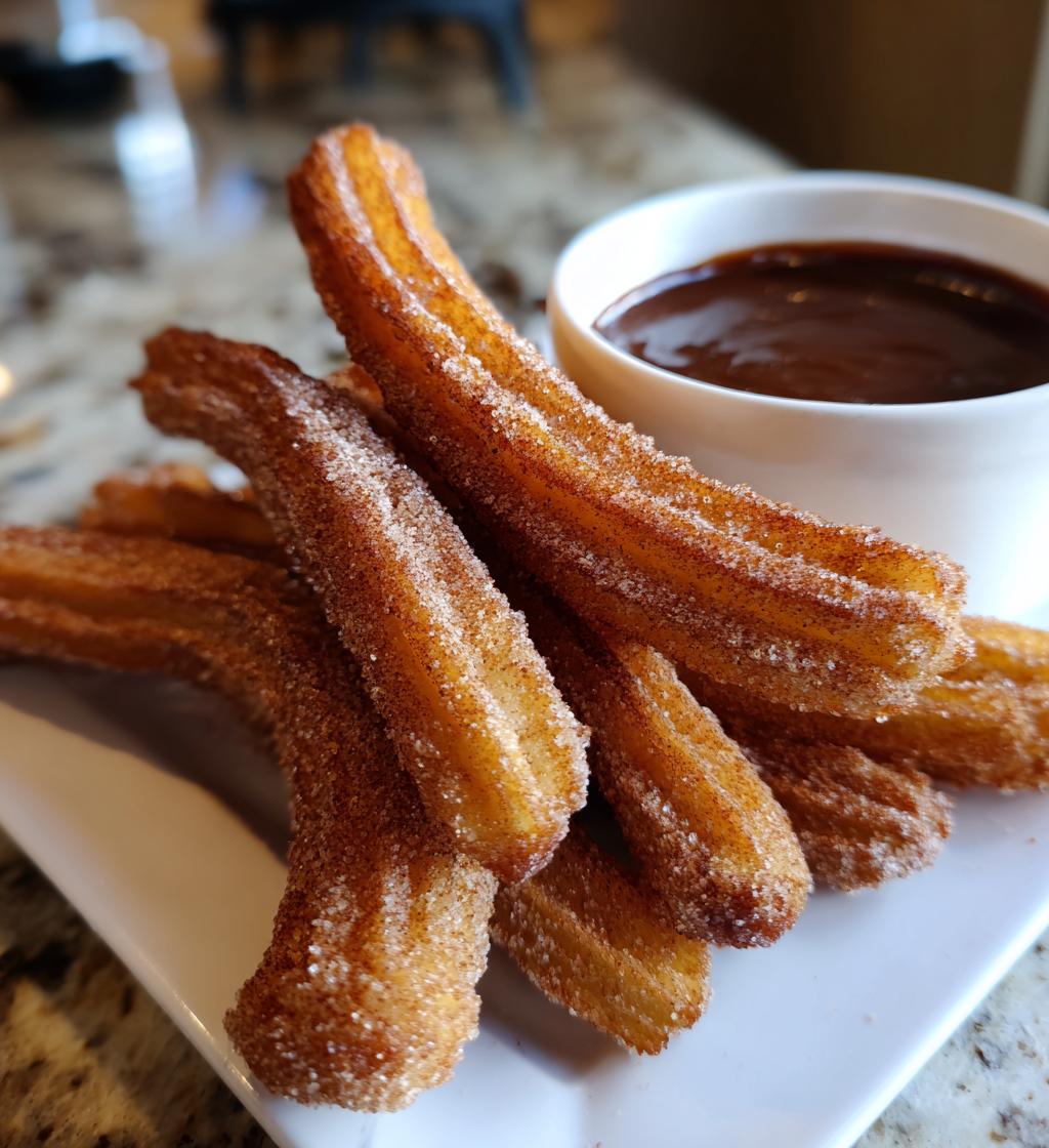 Churros with Spicy Chocolate Dip - detail 1