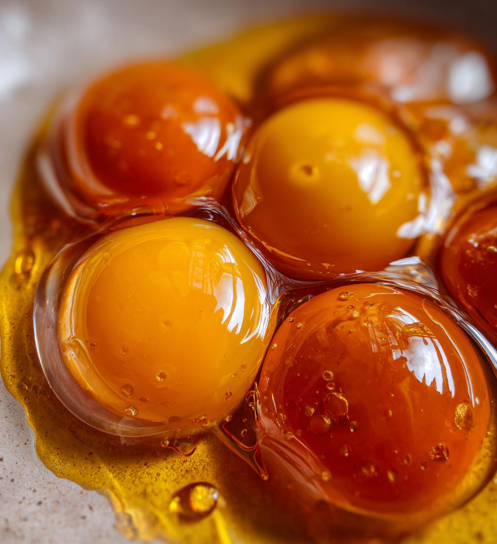 Confit Egg Yolks in Tallow - detail 1
