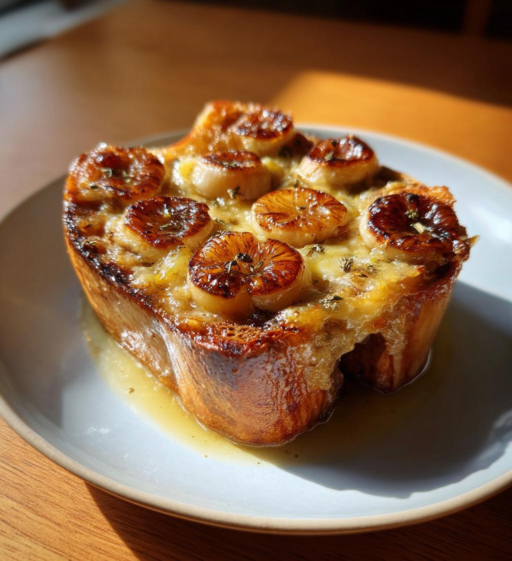 Confit Garlic Bone Marrow