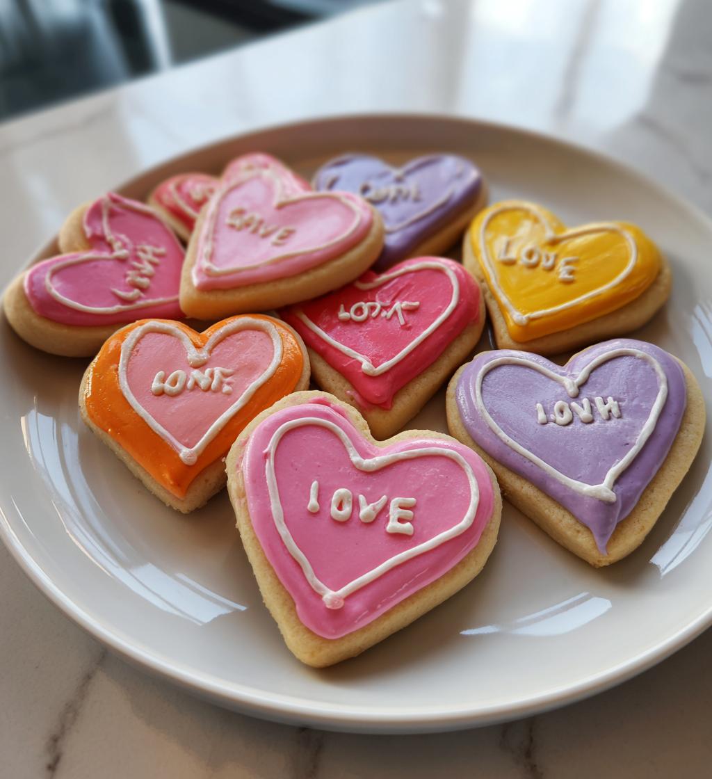 Conversation Heart Cookies