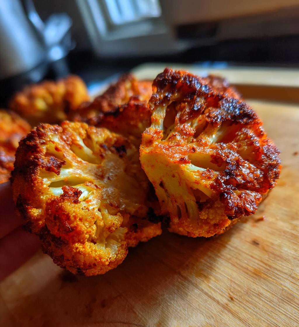 Crispy Buffalo Cauliflower Steaks - detail 1