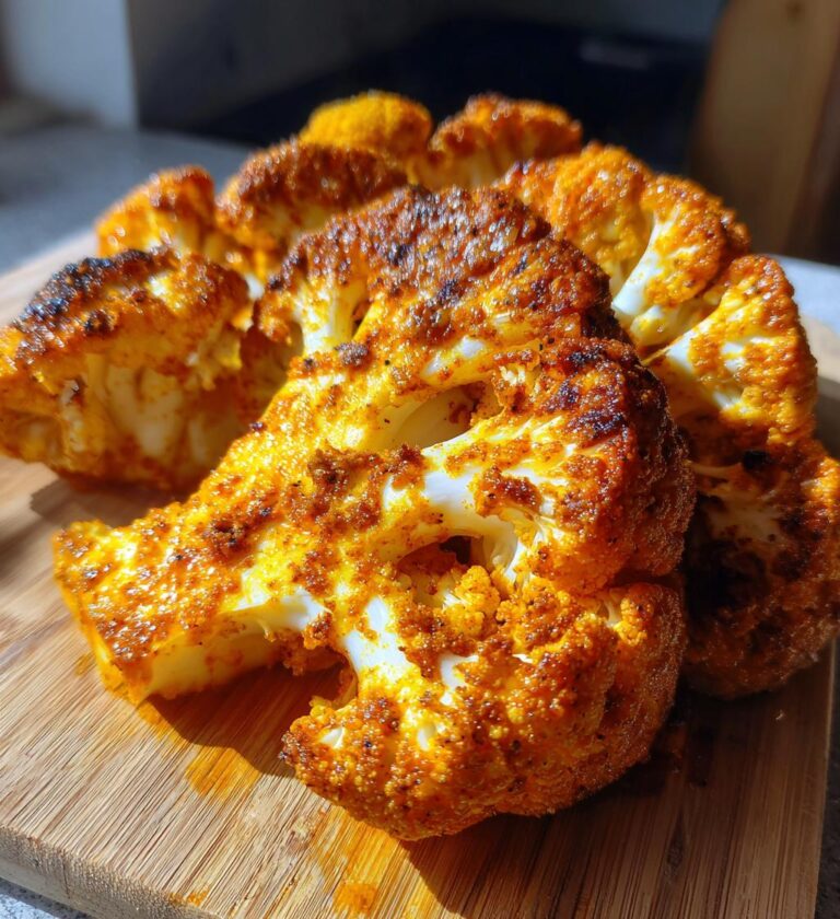 Crispy Buffalo Cauliflower Steaks