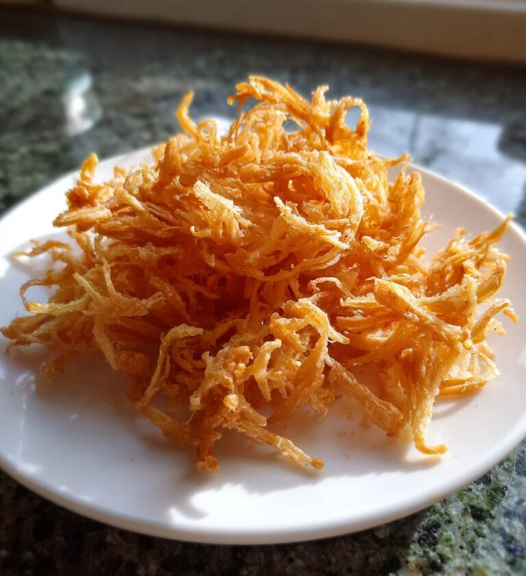 Crispy Enoki Mushrooms (Golden needle mushrooms)