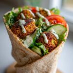 Crispy Falafel Wrap with Tahini