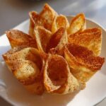 Crispy Rice Paper "Flower" Dumplings