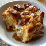 Croissant Bread Pudding with Salted Caramel