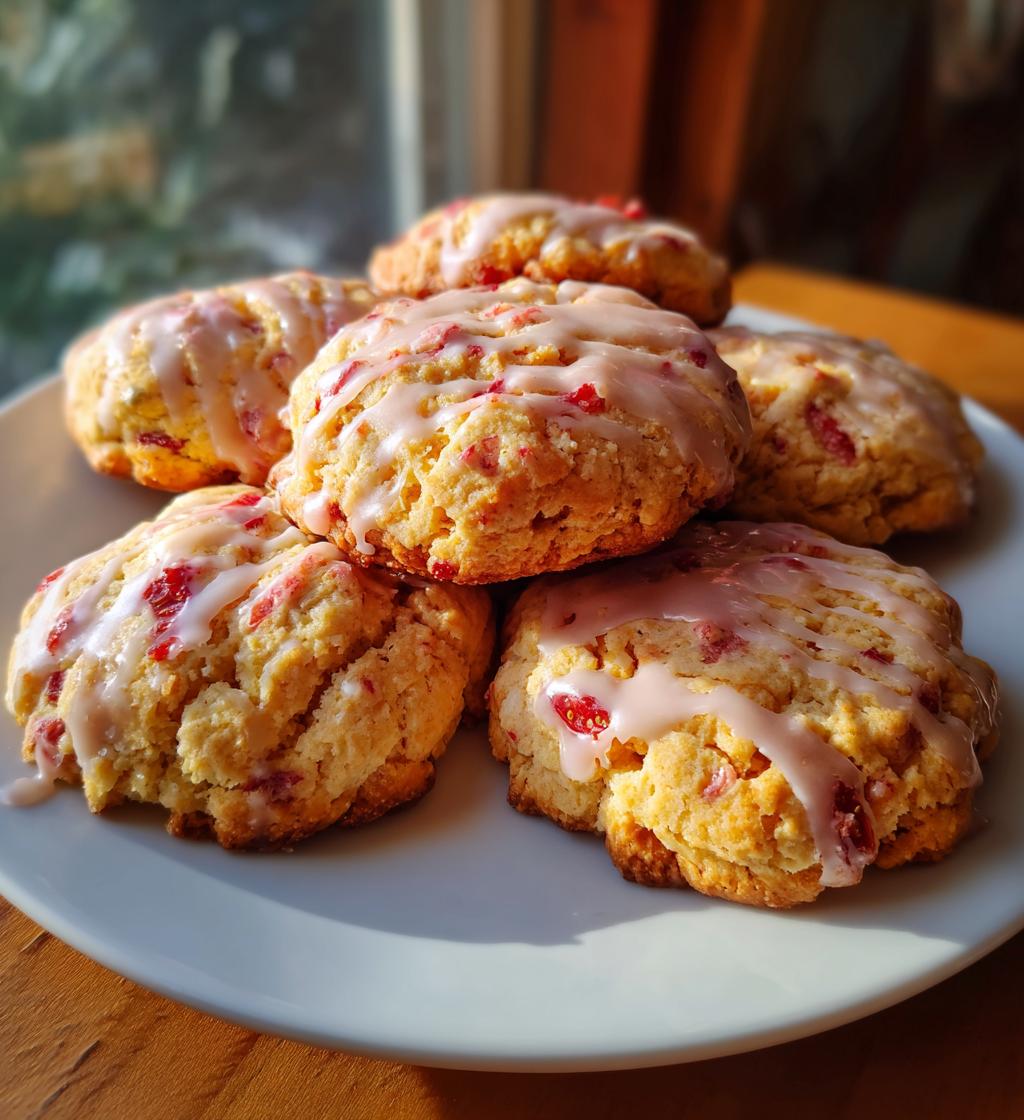 Crumbl Strawberry Cookies