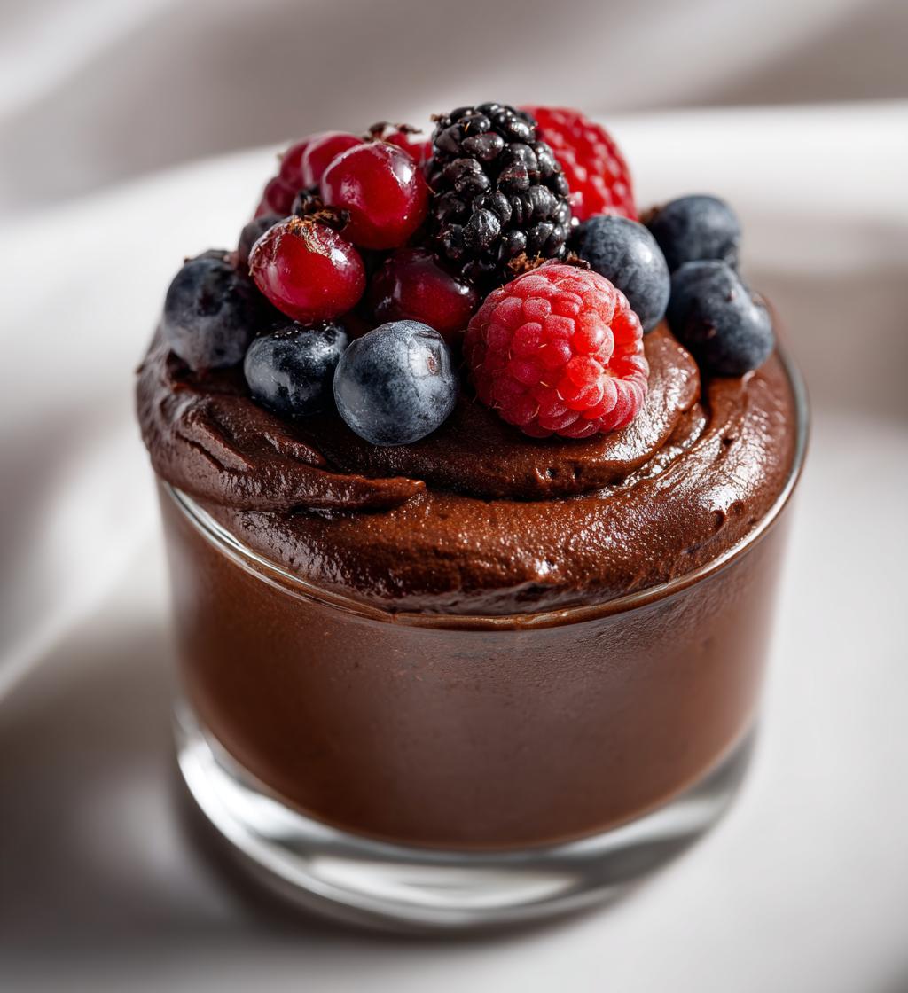 Dark Chocolate Avocado Mousse (Vegan/Healthy) - detail 1