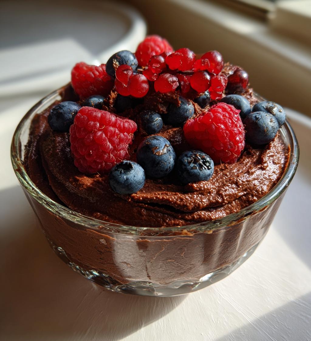 Dark Chocolate Avocado Mousse (Vegan/Healthy)