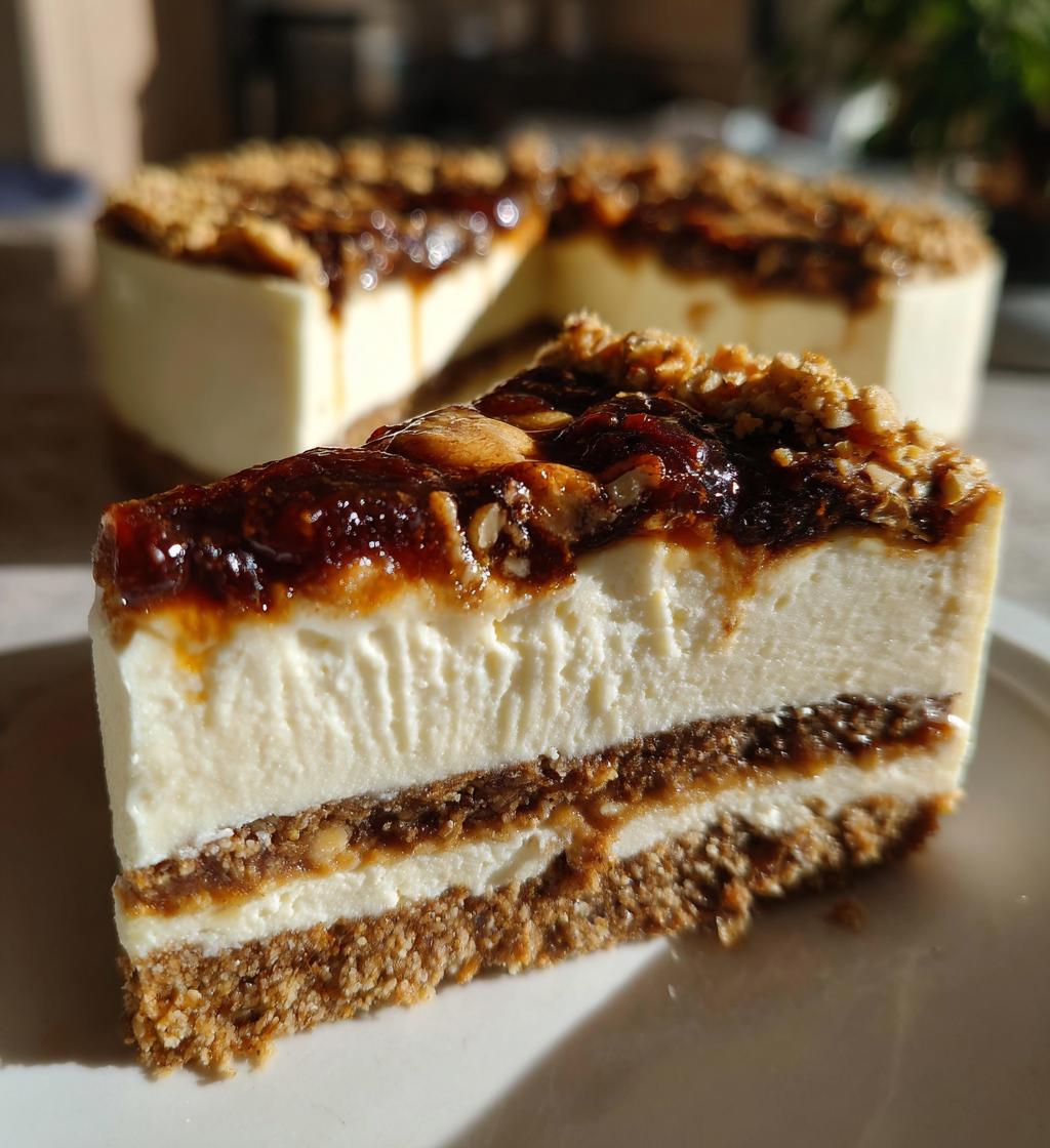 Date and Walnut Maamoul Cheesecake - detail 1