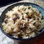 Diri Djon Djon (Black Mushroom Rice - using dried mushrooms)