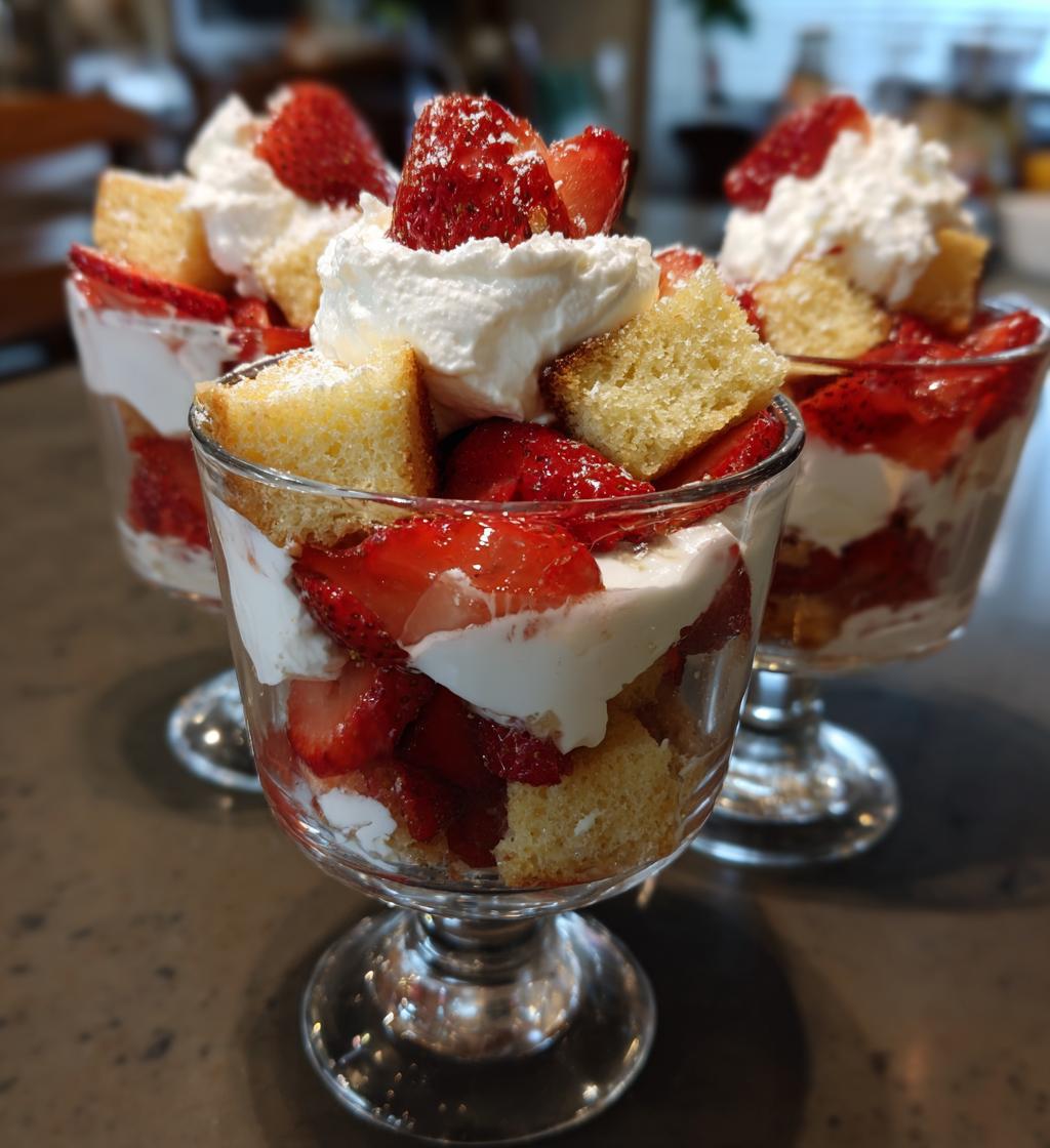 Easy Strawberry Shortcake Trifles - detail 1