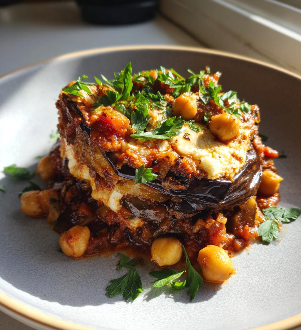 Eggplant Maghmour (Lebanese Moussaka) - detail 1