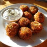 Fried Olives with Labneh Dip