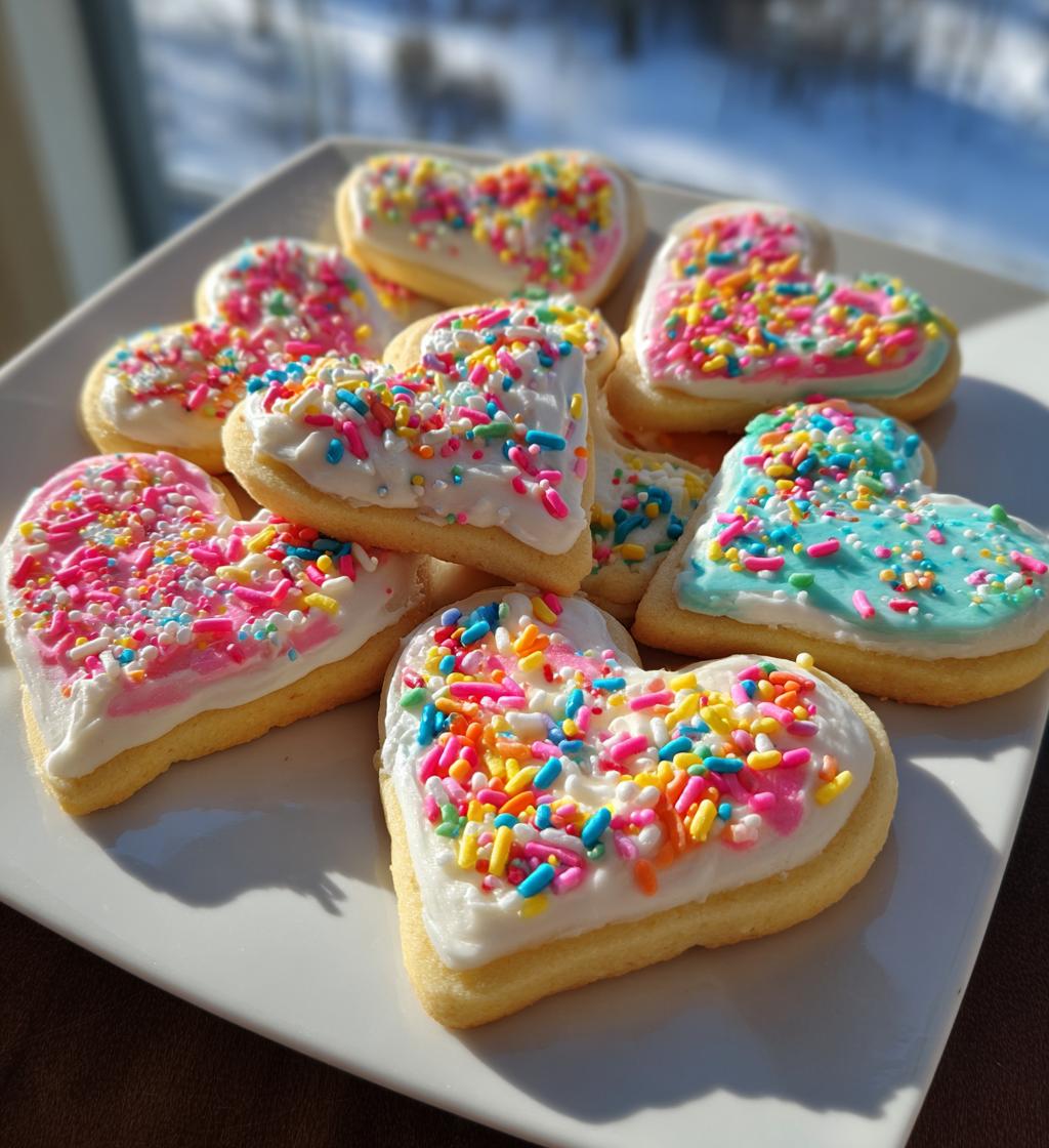 Frost Heart Cookies
