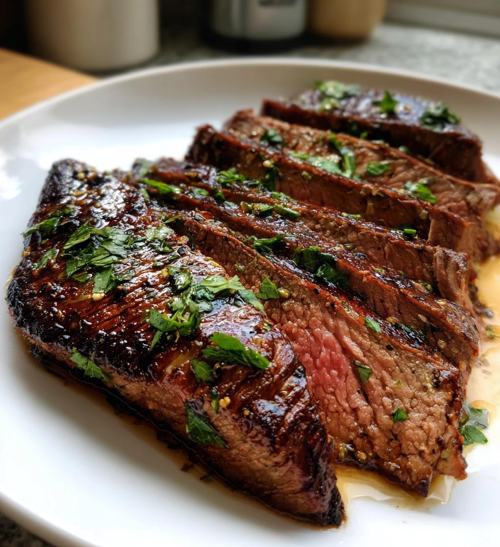 Garlic Butter Flank Steak - detail 1
