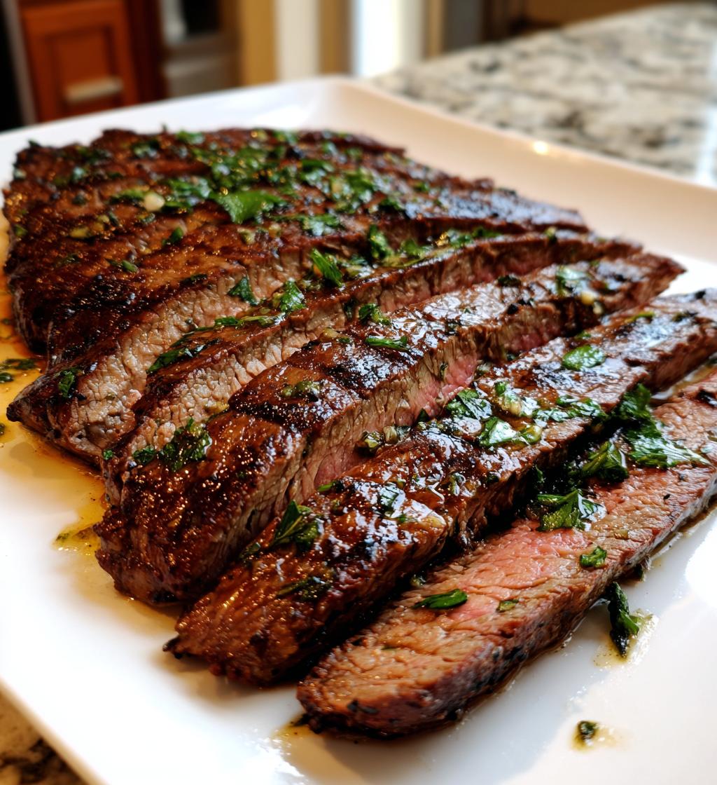 Garlic Butter Flank Steak