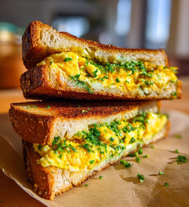 Gilgeori Toast (Korean Street Toast with Cabbage Omelet)