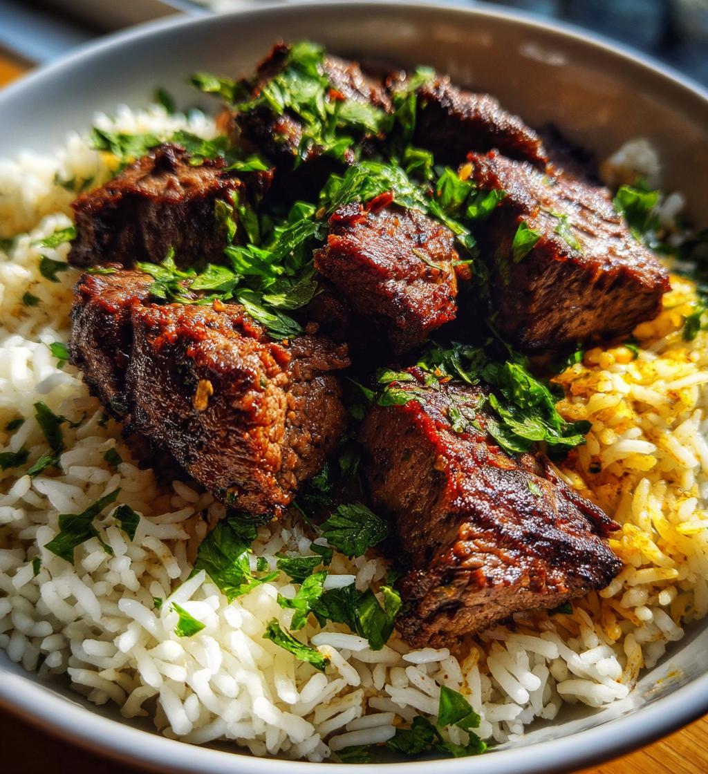 Halal Beef Kebab Rice