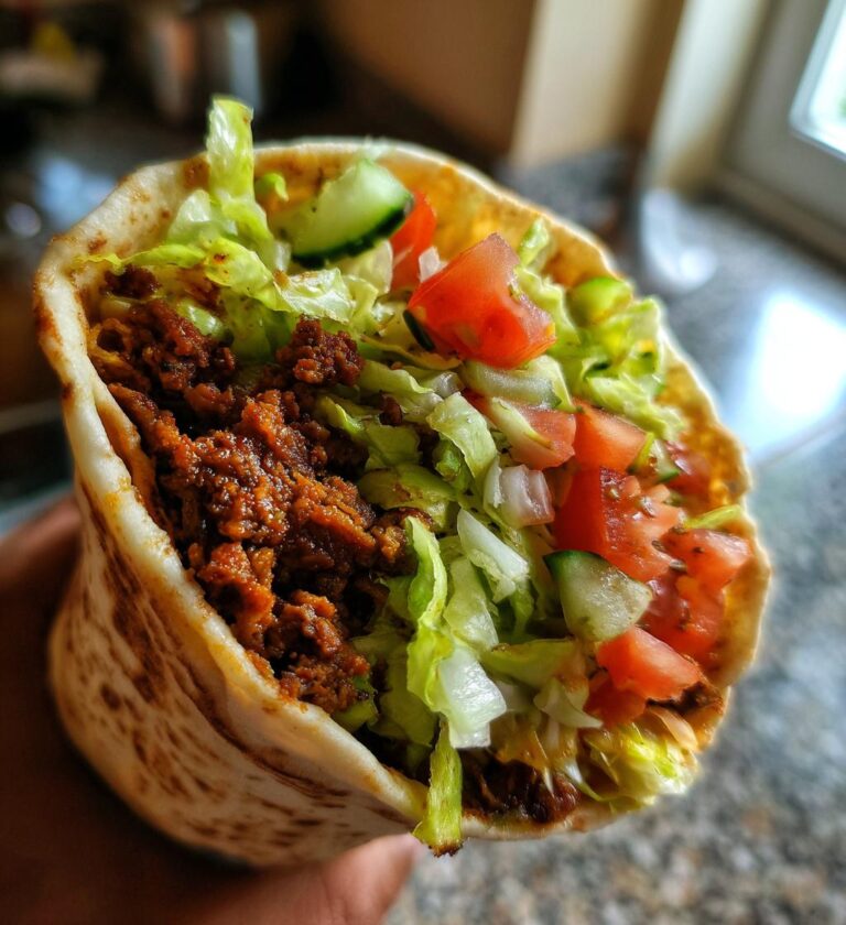 Halal Beef Roti Wrap