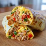 Halal Chicken Omelette Wrap