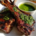 Halal Lamb Chops Mint Yogurt