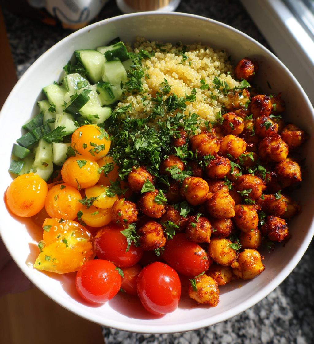 Harissa Chickpea Grain Bowl - detail 1