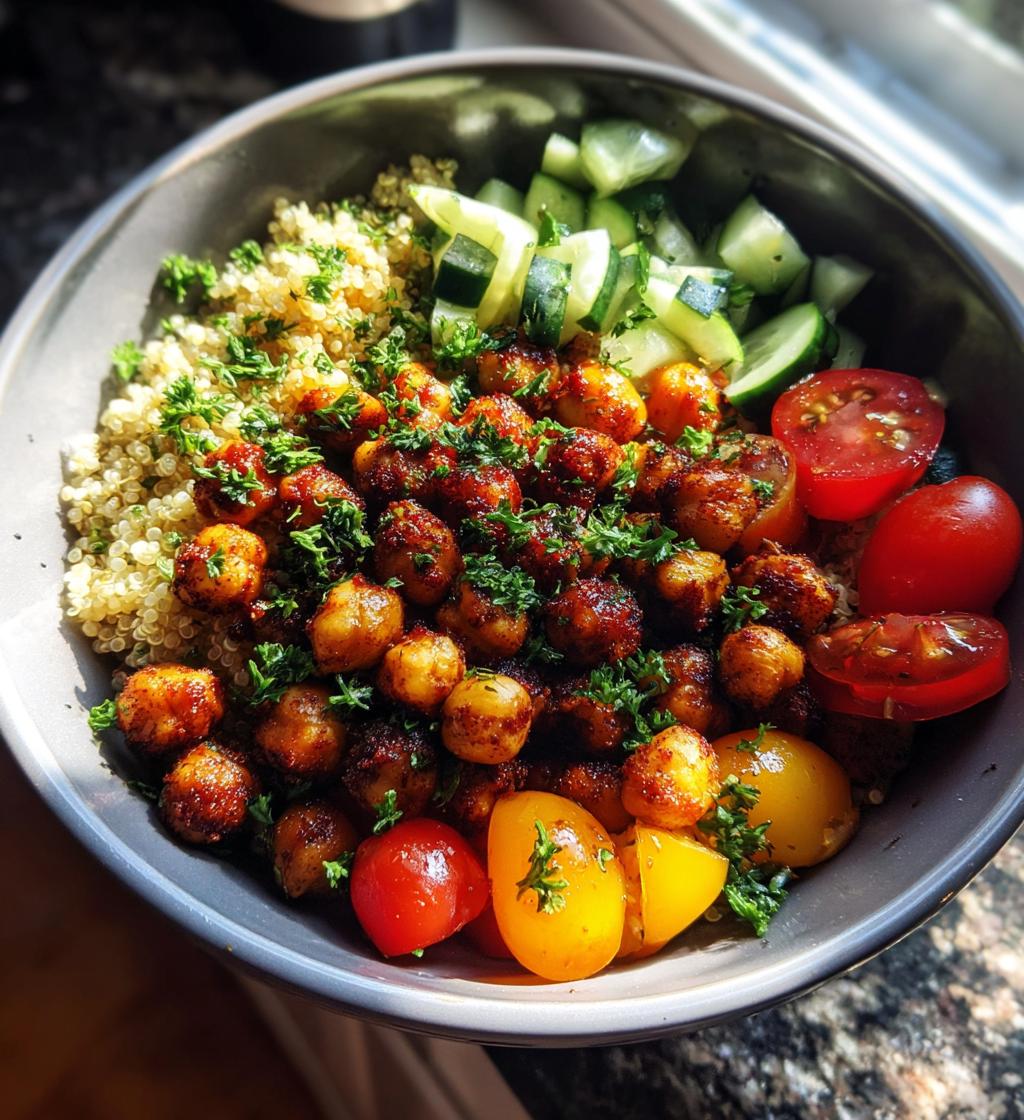 Harissa Chickpea Grain Bowl