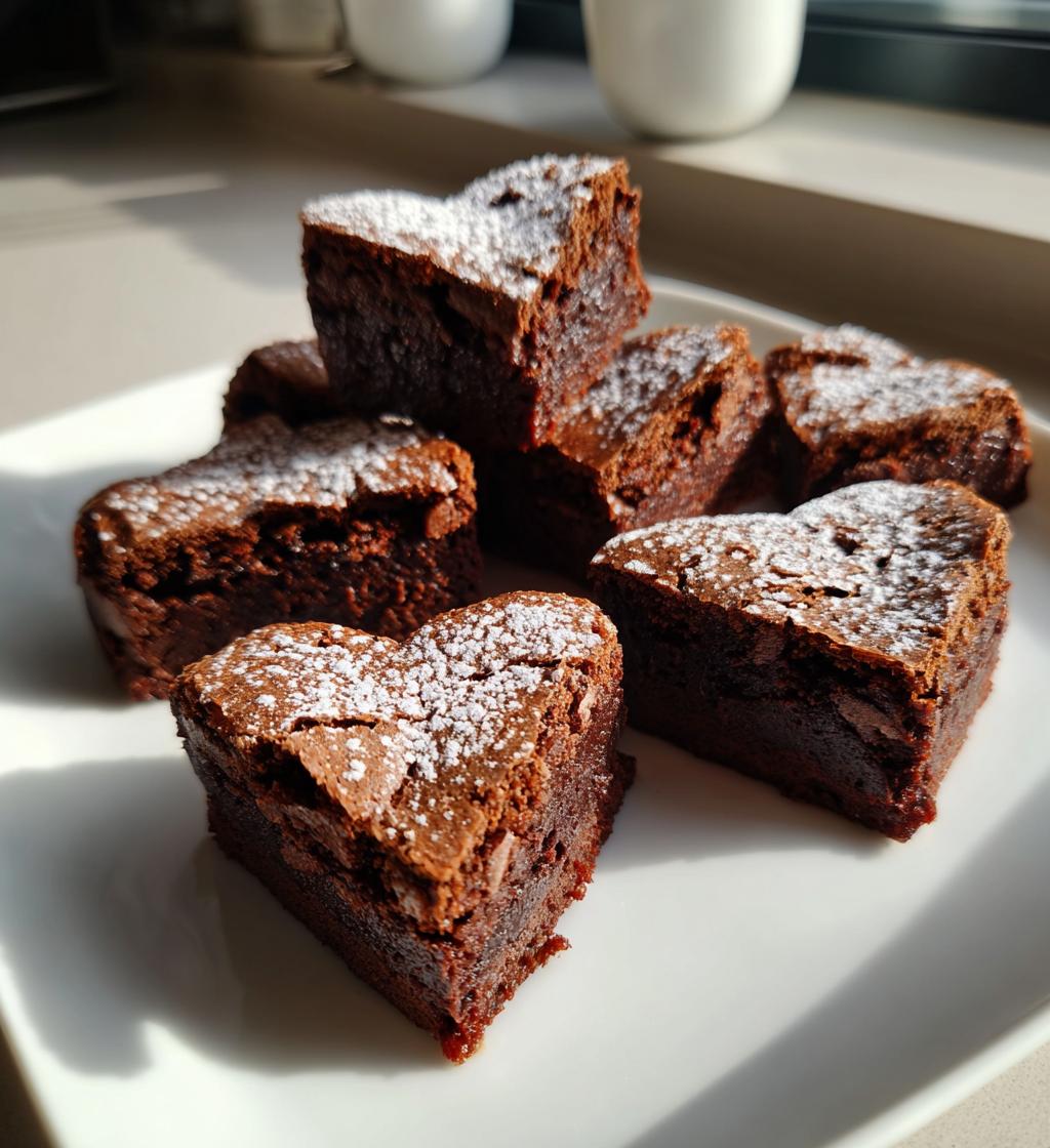 Heart Shaped Brownies - detail 1