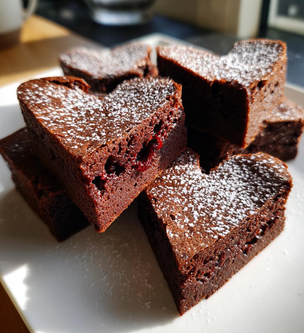 Heart Shaped Brownies