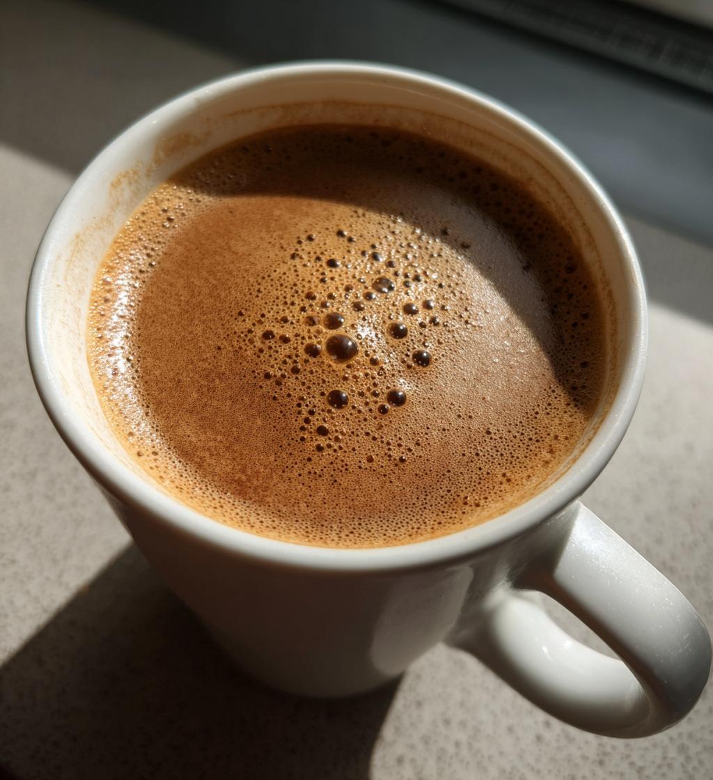 Hojicha Latte (Roasted Green Tea) - detail 1