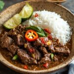 Indonesian Beef Rendang (Traditional coconut-braised beef)