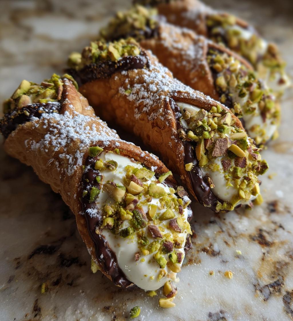 Italian Cannoli with Ricotta & Pistachio - detail 1