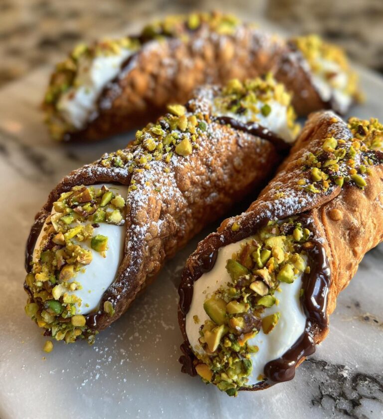 Italian Cannoli with Ricotta & Pistachio