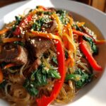Japchae (Sweet Potato Glass Noodles)
