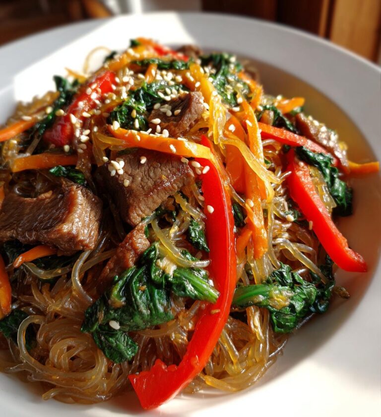 Japchae (Sweet Potato Glass Noodles)