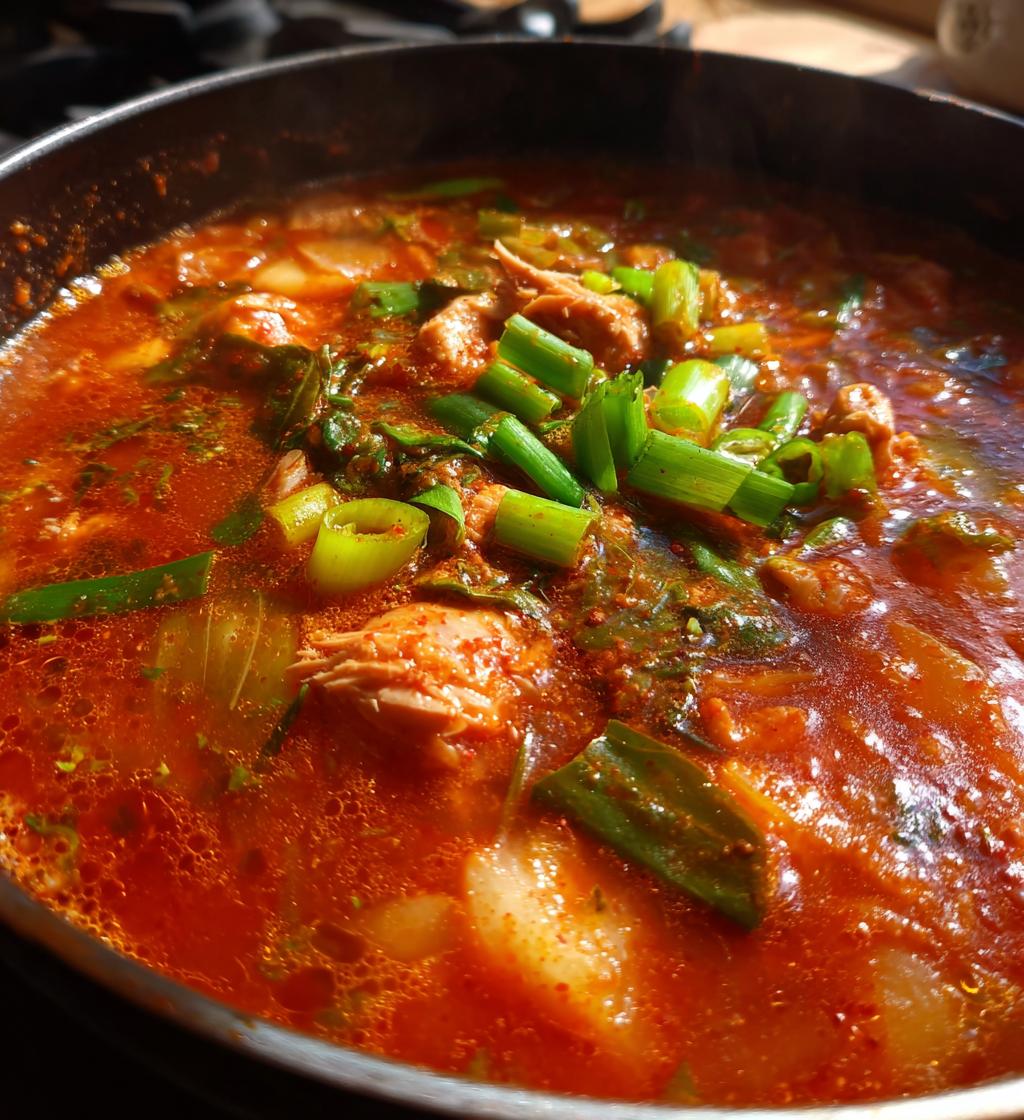 Kimchi Jjigae with Tuna (Halal stew) - detail 1