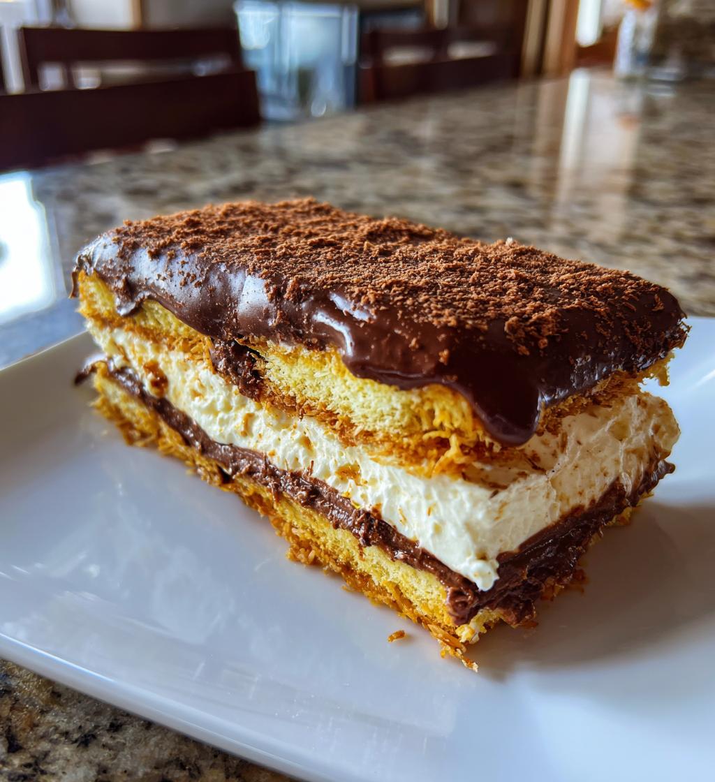 Kunafa Chocolate Icebox Cake - detail 1